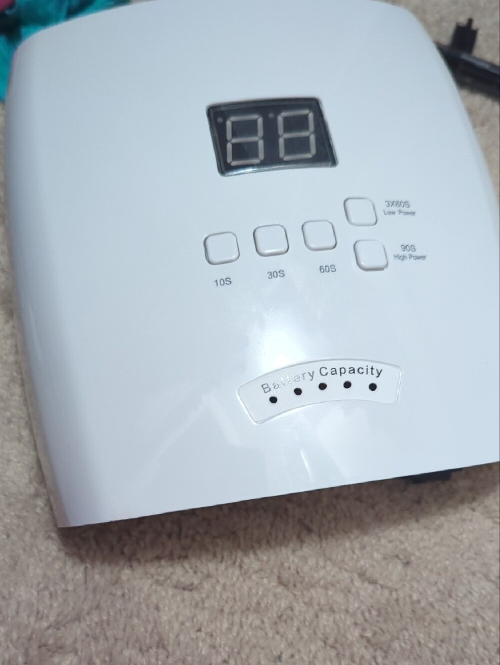 Rechargeable LED Curing Lamp - White - Picture 2 of 3